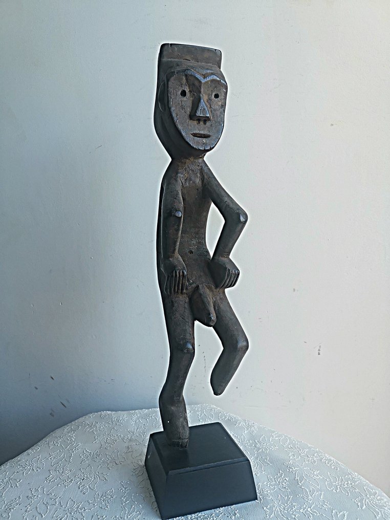 initiatory statuette (1) - Wood - MBOLE - Mbole - Central Africa  #2.1