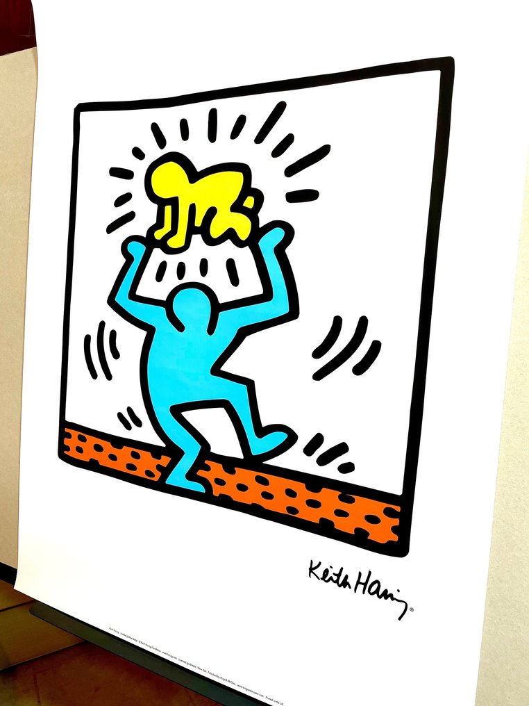 Keith Haring (after) - "Yellow baby" (1983) - 1990s #3.2