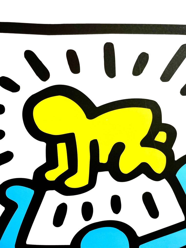Keith Haring (after) - "Yellow baby" (1983) - 1990s #4.3