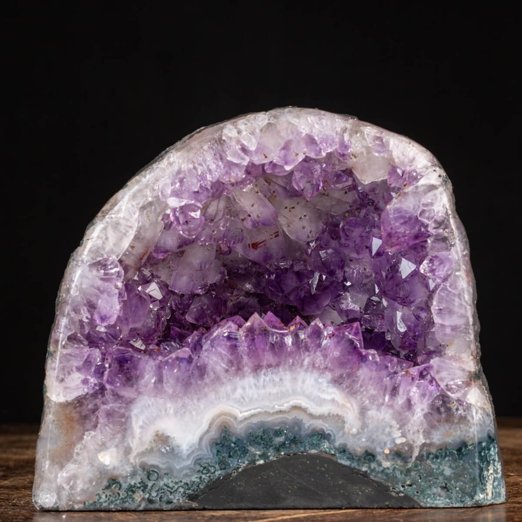 Top Quality Brazilian Amethyst - Cathedral - Height: 160 mm - Width: 180 mm- 3590 g #1.2