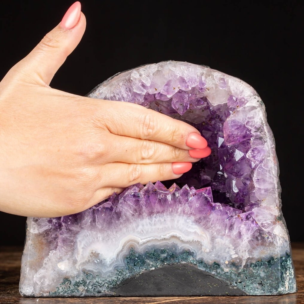 Top Quality Brazilian Amethyst - Cathedral - Height: 160 mm - Width: 180 mm- 3590 g #2.1