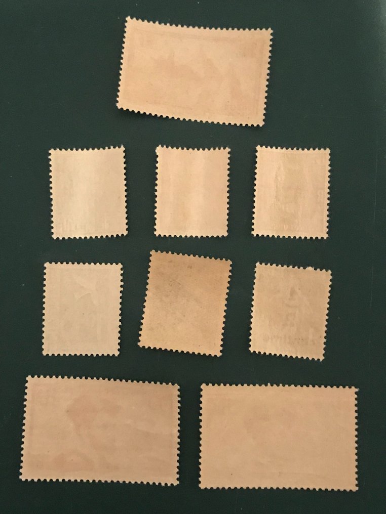 法國 1933/1934 - 两个版本与 Cartier - Yvert 290/298 #2.1