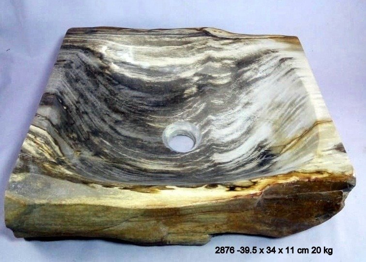  Νιπτήρας - πετρωμένο ξύλο - νιπτήρας #2.1