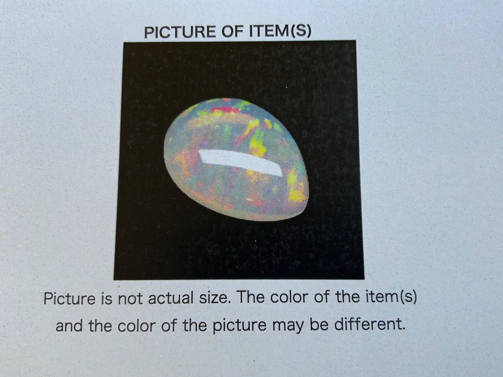 Light Orange + Play of Colors Crystal Opal - 13.06 ct #3.1