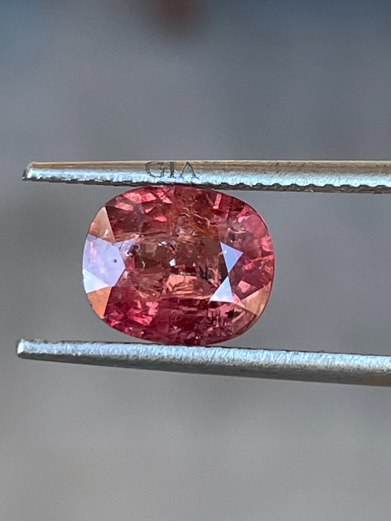 No reserve price - 1 pcs Orange, Red Ruby - 2.42 ct - Gemological Institute of America (GIA) #1.0