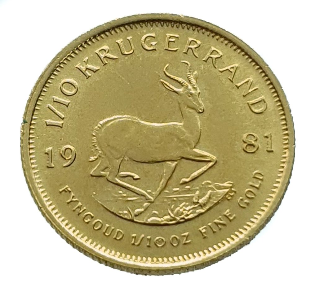 南非. 1/10 Krugerrand 1981 - 1/10 Oz. #1.1