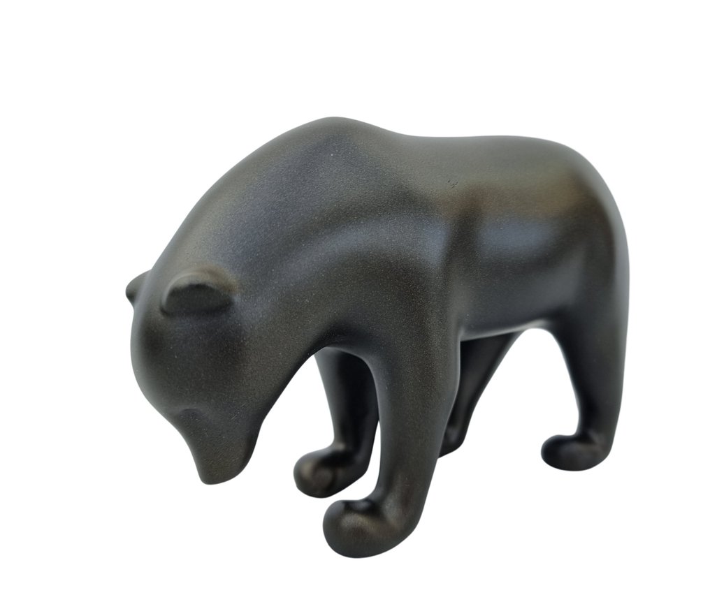 Scultura, Ours brun - Pompon - 12 cm - Resina #1.0
