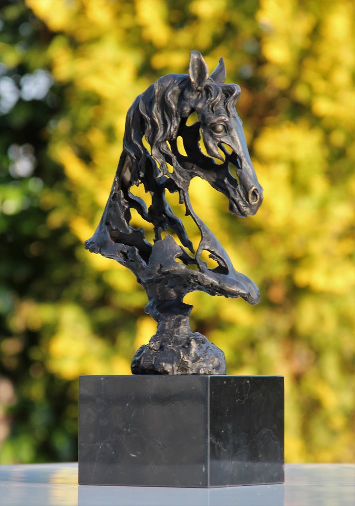 Άγαλμα, abstact horse head - 40 cm - μπρούντζος μάρμαρο #3.2