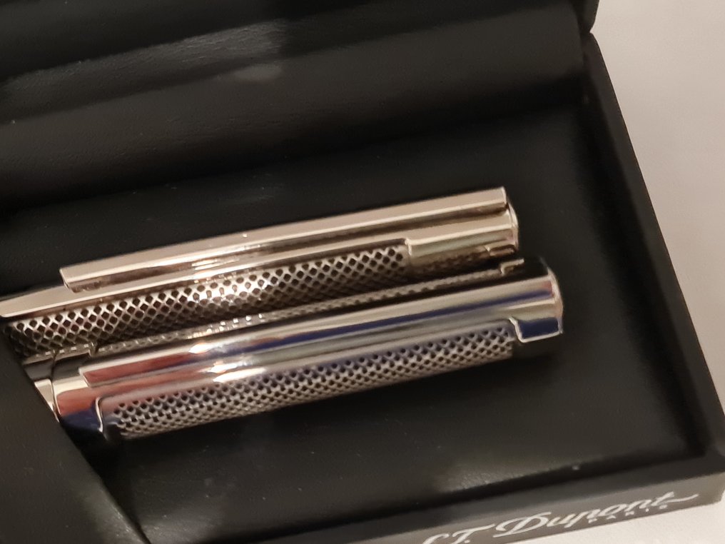 S.T. Dupont - DÉFI CALANDRE INOX FP & DP - Conjunto de canetas #4.3