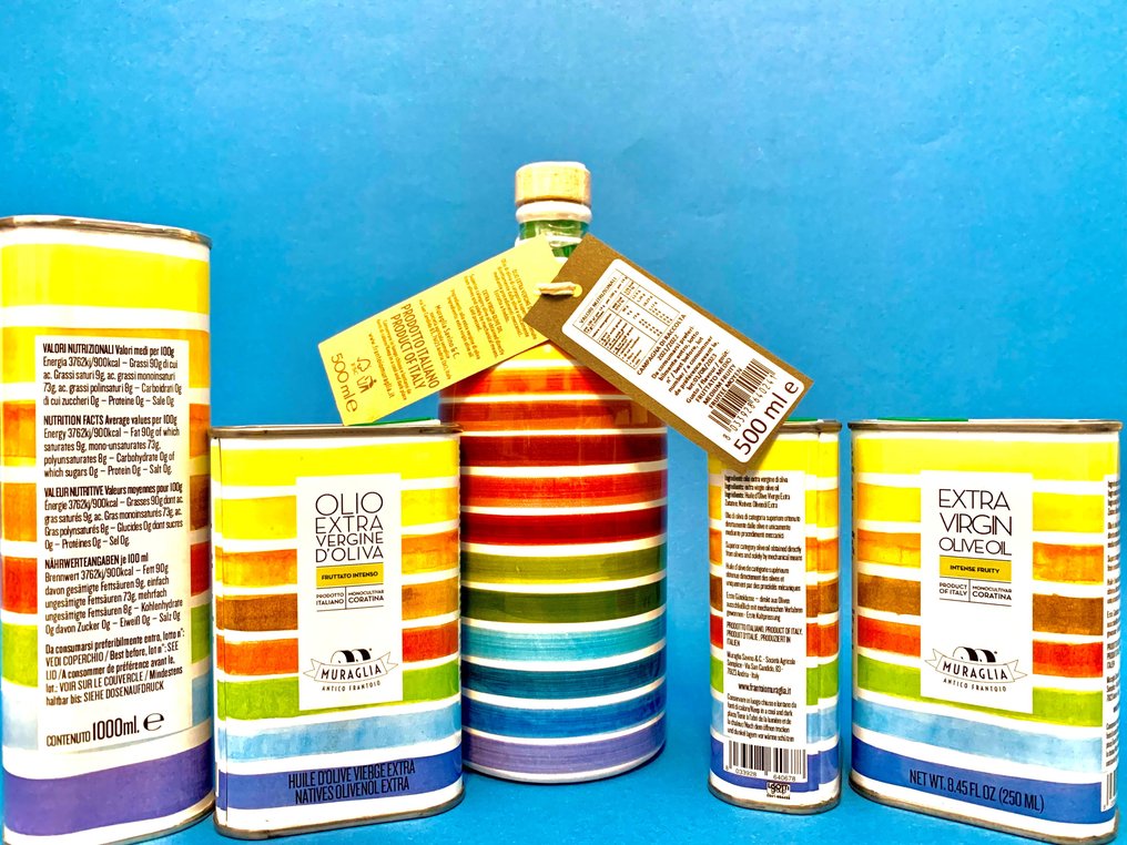 Frantoio Muraglia - Extra virgin olive oil - 5 - 1 x 1lt, 1 x 500ml, 3 x 250ml #2.1