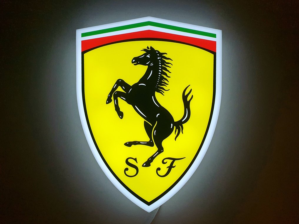 Ferrari - Lighted sign - Ferrari shield lighted sign, dimmable - Plastic #1.0