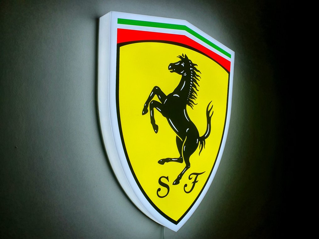 Ferrari - Lighted sign - Ferrari shield lighted sign, dimmable - Plastic #3.2