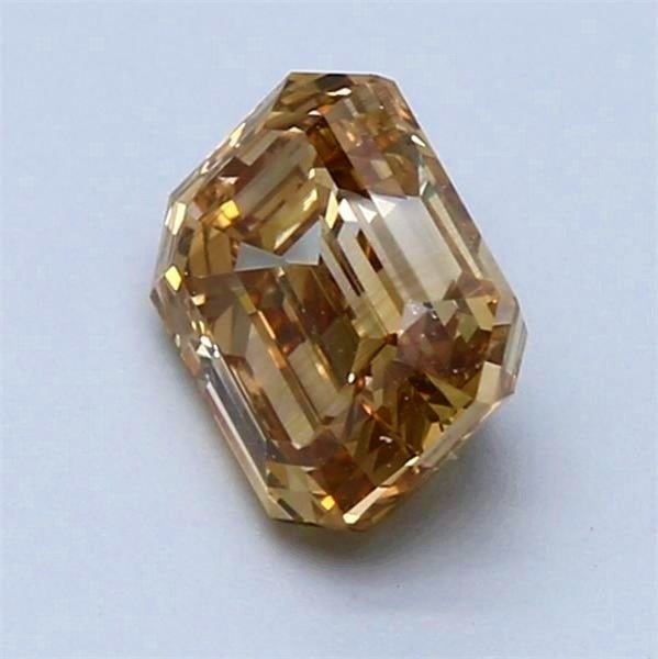 1 pcs Diamant - 1.59 ct - Smarald - portocaliu maro modern - VS1 #3.2