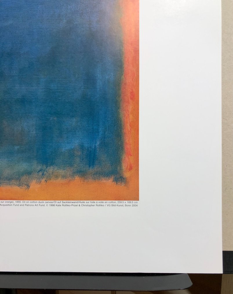 Mark Rothko - Yellow and Blue (Yellow and Blue on Orange) #4.3