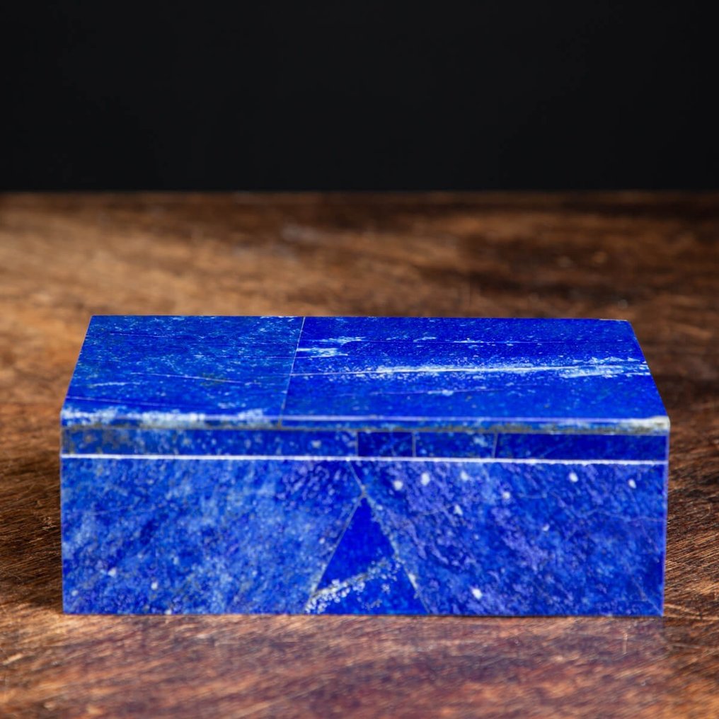 Really exclusive item - precious jewelry box - AAA quality lapis lazuli from Afghanistan mines. - Height: 205 mm - Width: 90 mm- 690 g #2.1