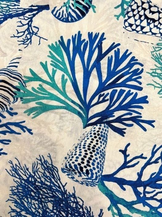 San Leucio - țesătură corală vibrantă în stil mediteranean - Textil  - 280 cm - 250 cm #2.2