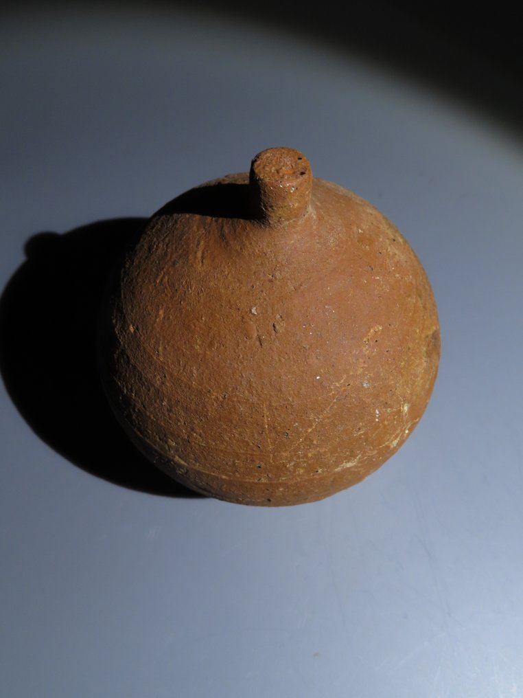 Etruscan Terracotta Votive model of a woman's breast. 4th - 1st century BC. 9 cm H. Very rare! Intact. #1.2