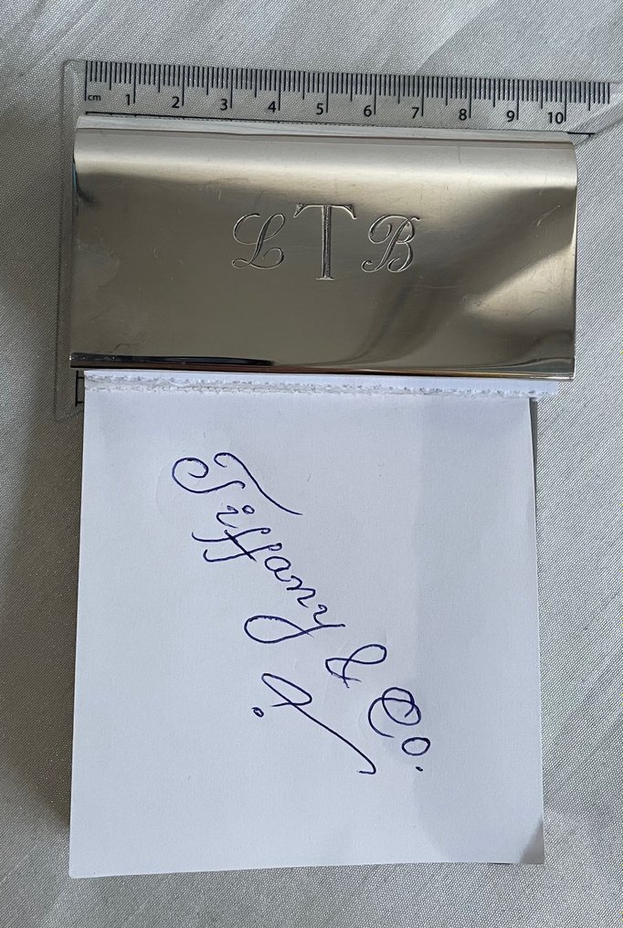 Tiffany & Co. 925 Sterling Silver Paper Notepad Holder, Collectable - Skrivebrett - .925 sølv #3.1