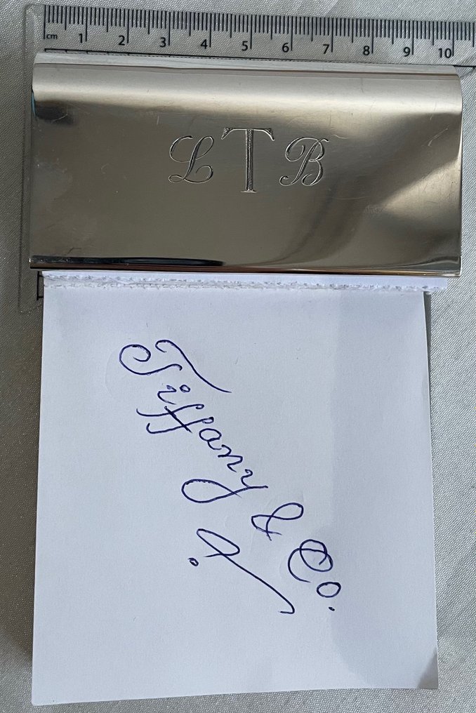 Tiffany & Co. 925 Sterling Silver Paper Notepad Holder, Collectable - Skrivebrett - .925 sølv #3.2