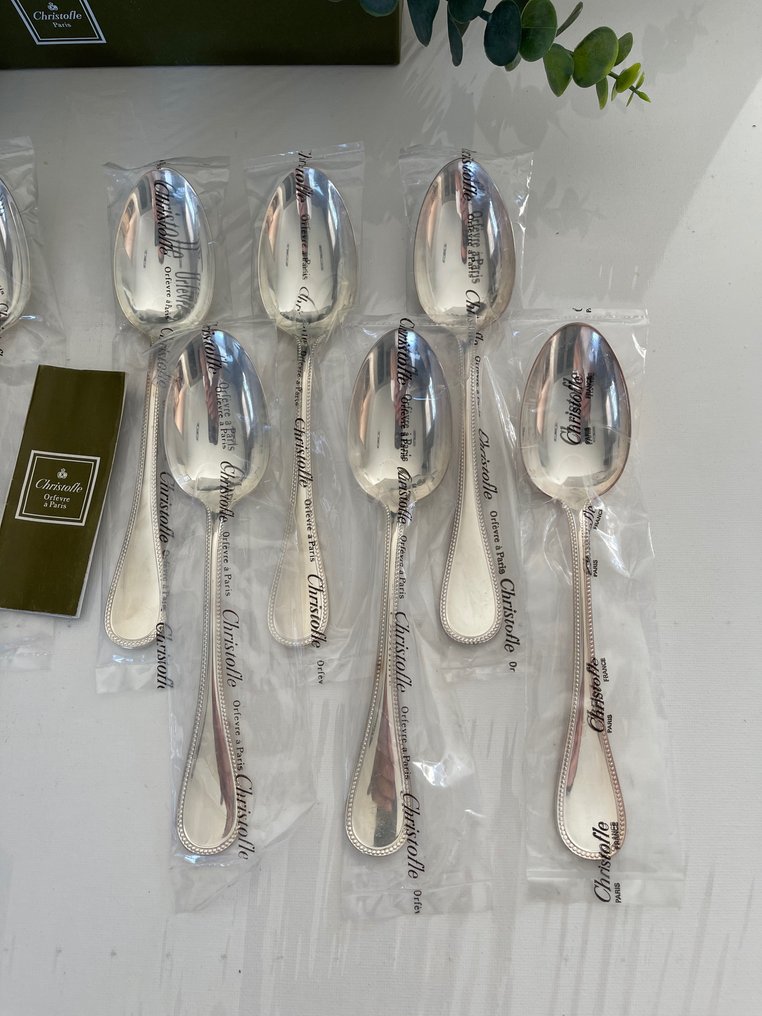 Christofle - Κουτάλι - Σετ 12 κουταλιές της σούπας μοντέλο Spatour σε blister. - Ασημένιο μέταλλο #2.1