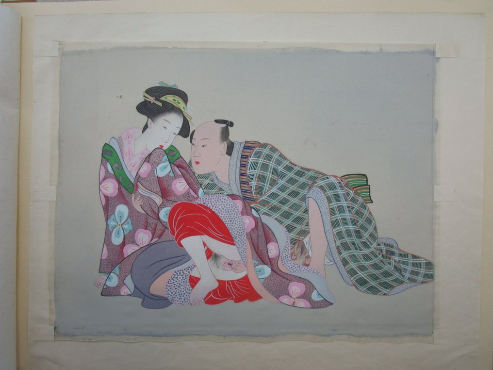 春画情色 - 紙 - 日本 - 明治時期（1868-1912） #3.2