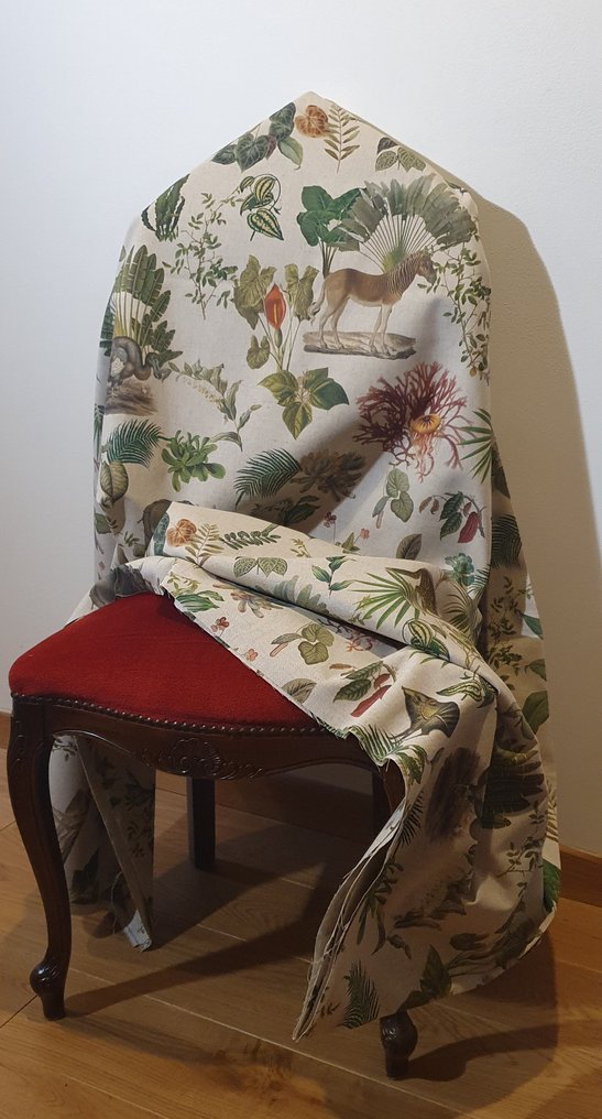 300x280厘米!“灭绝动物”系列,采用独家Quagga、猩猩和渡渡鸟的布料,效果为亚麻质感,限量版。 - 纺织品 - 300 cm - 280 cm #4.3