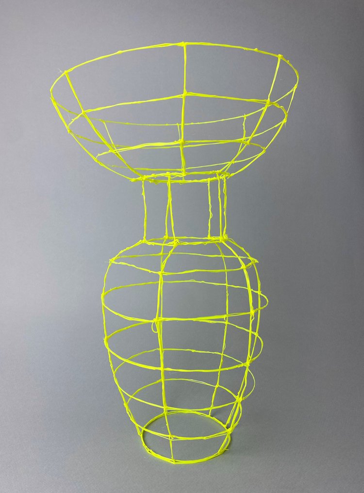 Iris Lucia - Βάζο -  3D σχέδιο βάζου κίτρινο  - Βιοδιασπώμενο νήμα εκτύπωσης #1.0