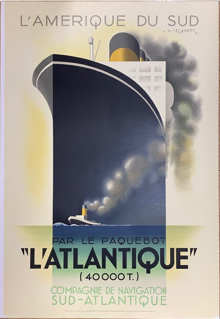 A.M. Cassandre (after) - Paquebot L'Atlantique (1931) #1.0