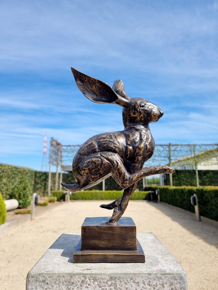 Figurină - rennende haas - Bronz #2.1