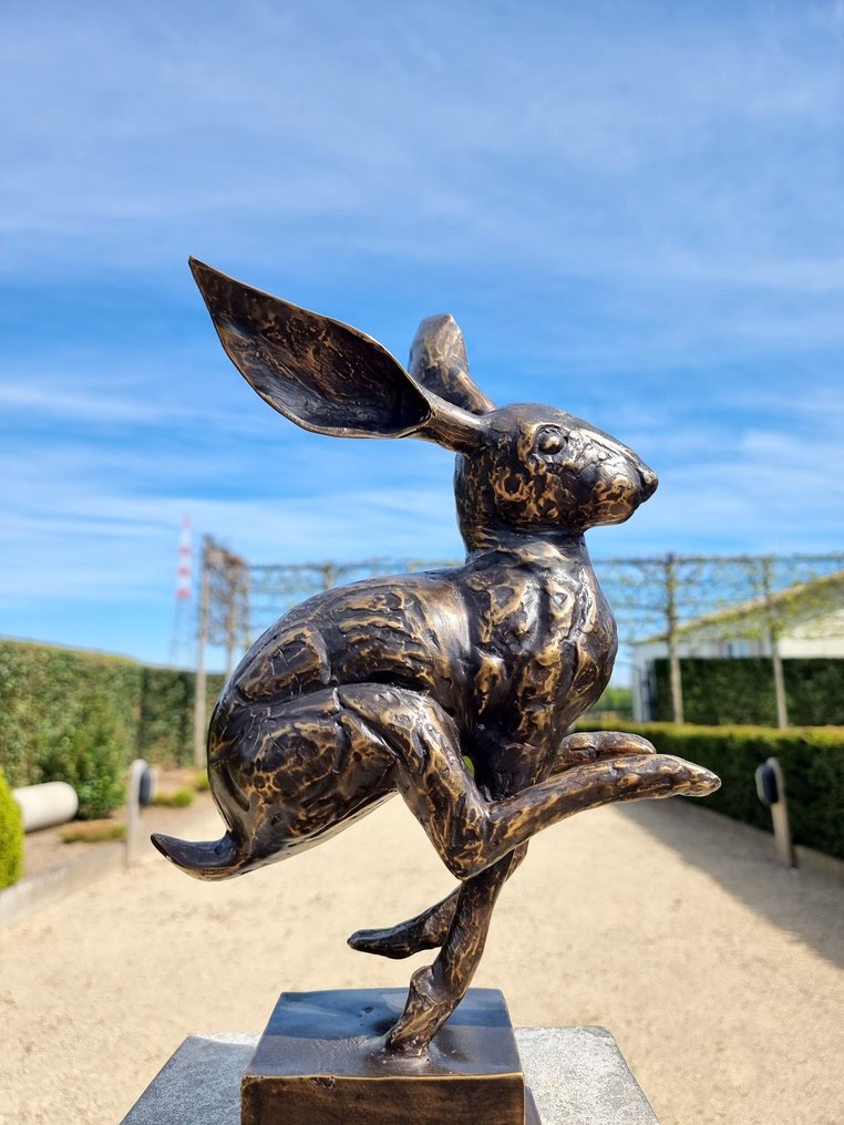 Figurină - rennende haas - Bronz #1.0