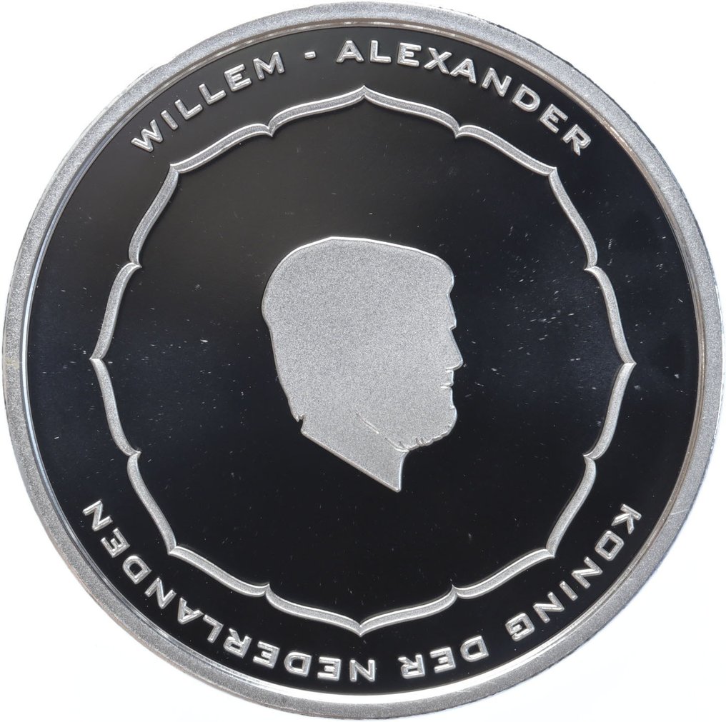 Olanda. 5 Euro 2021 "Anton Geesink" (incl. zilveren penning) Proof #2.3