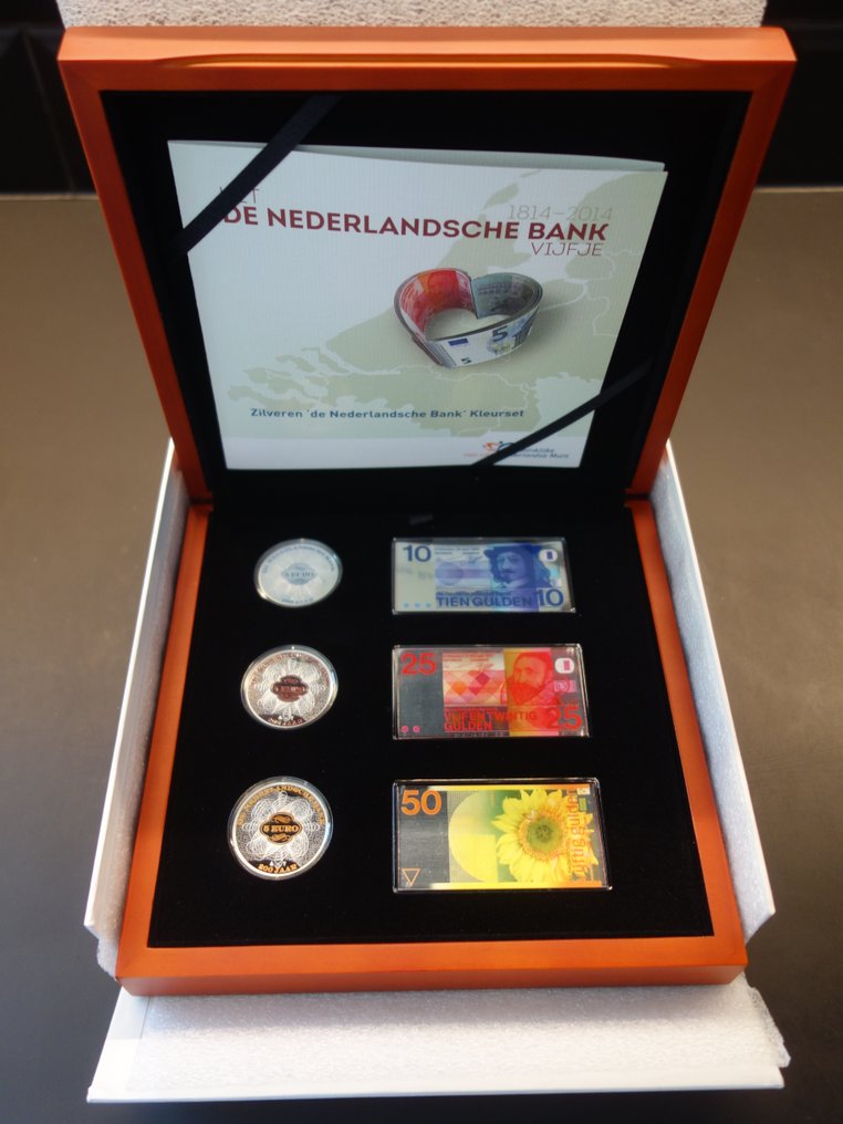 Holland. 5 Euro 2014 Proof Kleurset De Nederlandsche Bank #1.1