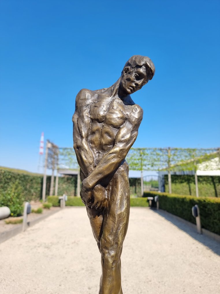 sculptuur, Strong man - 49 cm - Brons #1.2