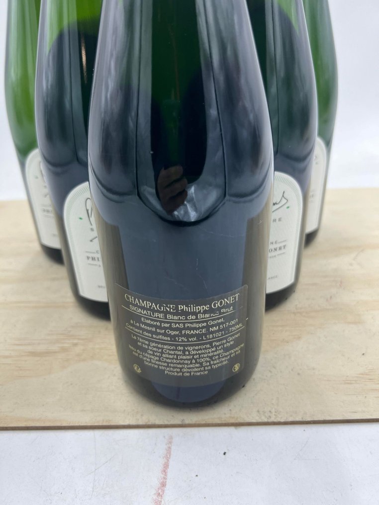 Philippe Gonet, Philippe Gonet, Signature - Mesnil Sur Oger Blanc de Blancs - 6 Flasker  (0, 7 l) #2.1