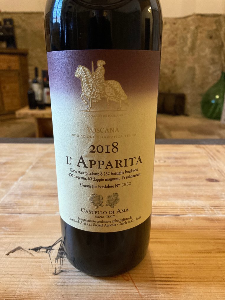 2018 Castello di Ama: Vigneto Bellavista, L'Apparita & Vigneto La Casuccia - 托斯卡納 - 3 瓶 (0.75L) #2.1