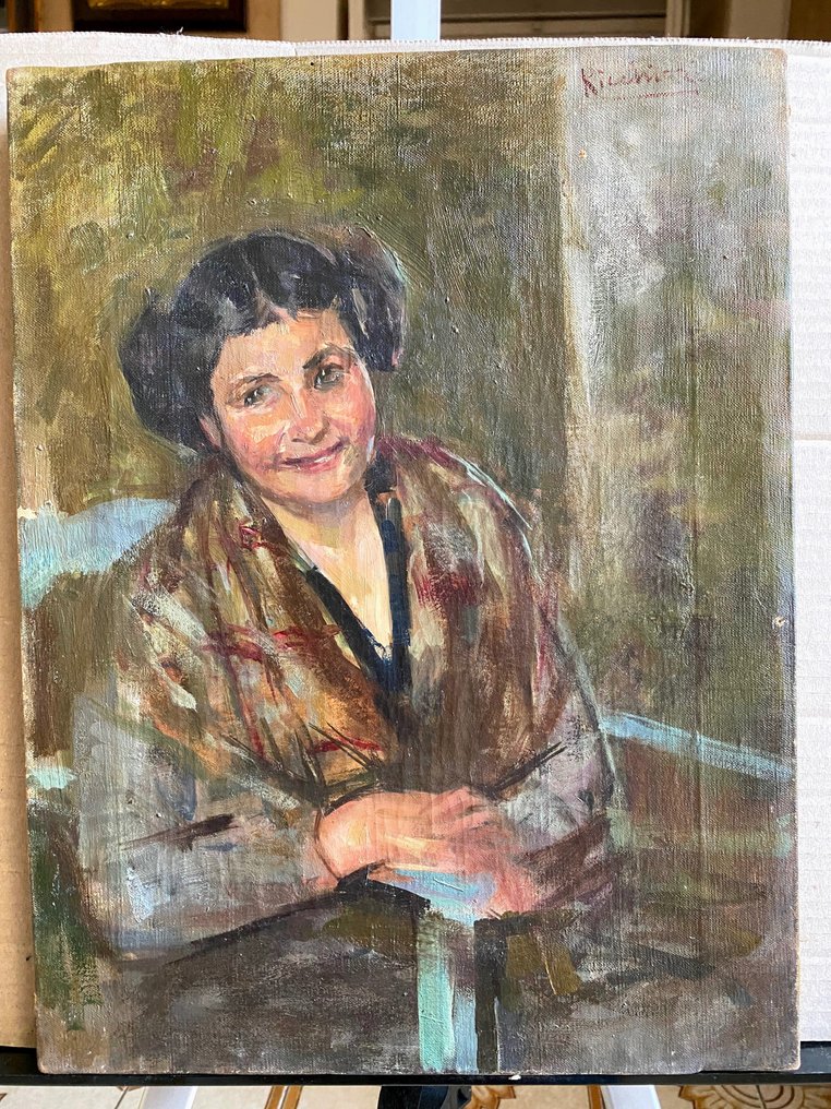 Gaetano Ricchizzi (1879-1950) - Ritratto di donna #1.0