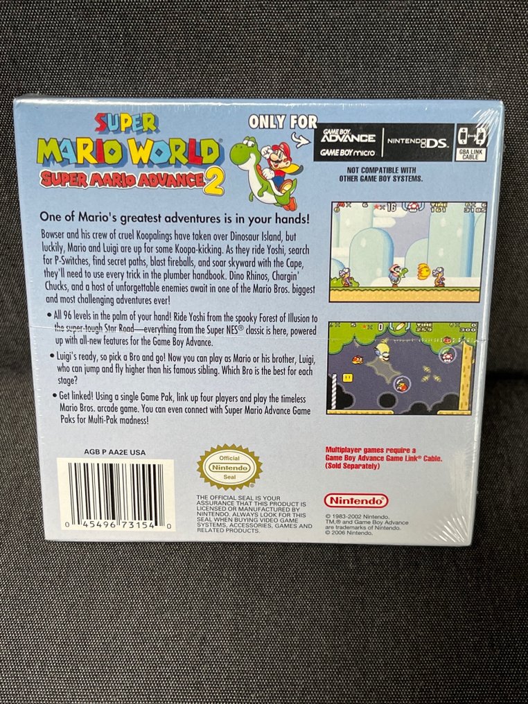Nintendo - Gameboy Advance - GBA Super Mario World 2 - Super Mario Advance 2 - Jeu vidéo - Dans une boîte scellée d'origine des États-Unis #4.3