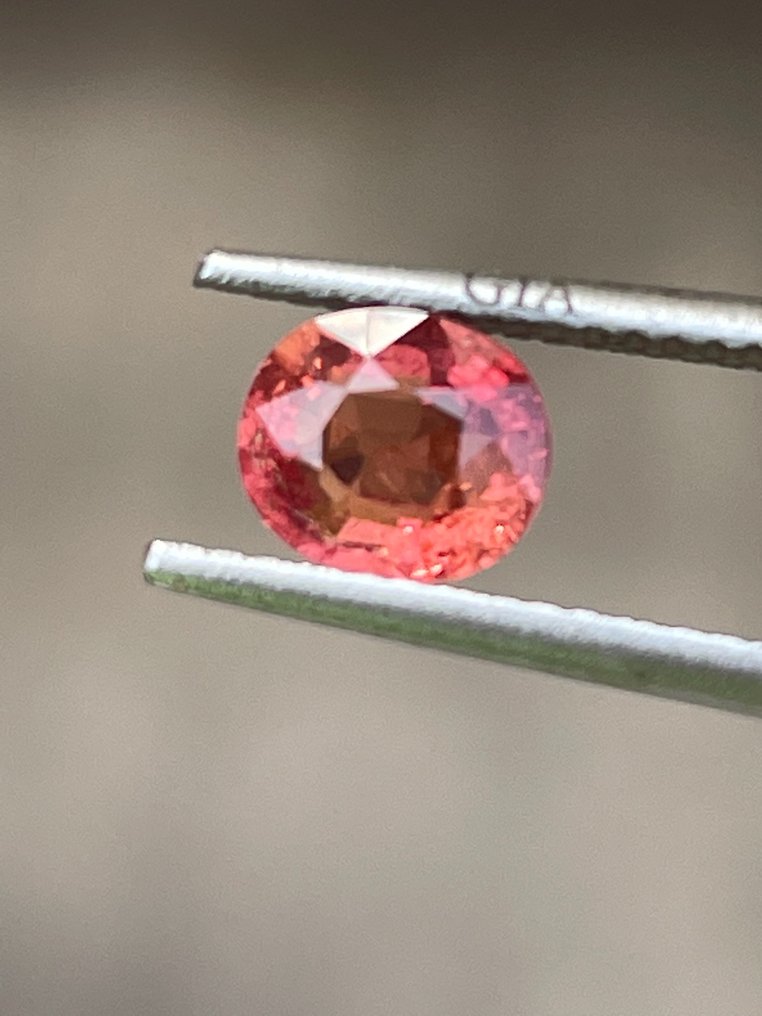 1 pcs  橙色, 红色 蓝宝石  - 1.04 ct - 美国宝石研究院（GIA） #2.1