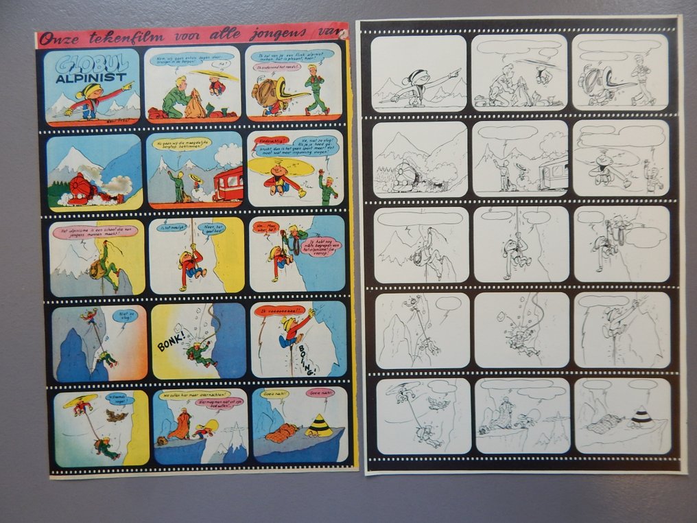 Tibet - Proefdruk + voorbeeld afdruk - Tintin / Kuifje #12 (p.20) - Globul Alpiniste / Globul Alpinist #2.1