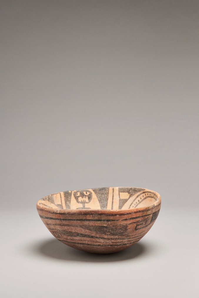 哥伦布前时期。卡萨斯 Grandes。墨西哥 陶瓷 碗。西班牙出口许可证。 #3.2