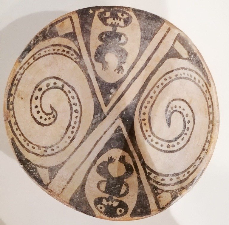 哥伦布前时期。卡萨斯 Grandes。墨西哥 陶瓷 碗。西班牙出口许可证。 #2.1