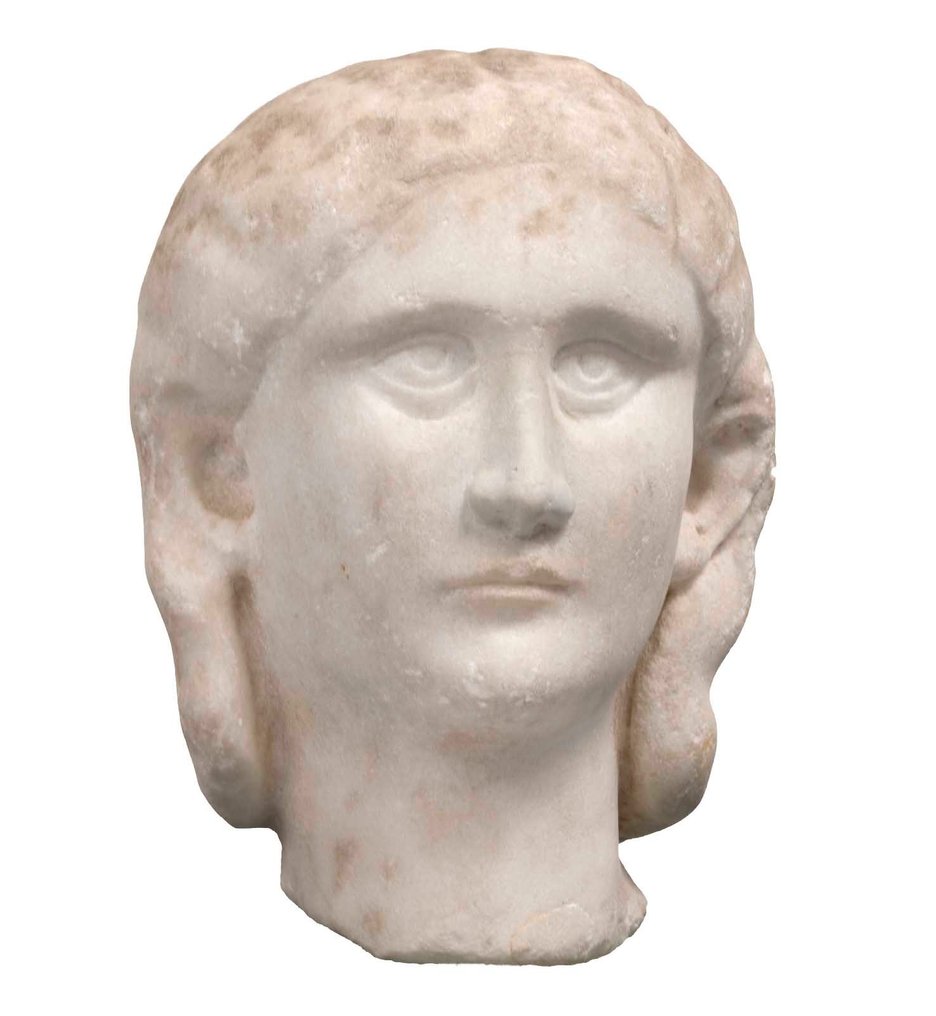 Antigua Roma Mármol Retrato Cabeza de la Emperatriz Orbiana - 27.5 cm #1.1