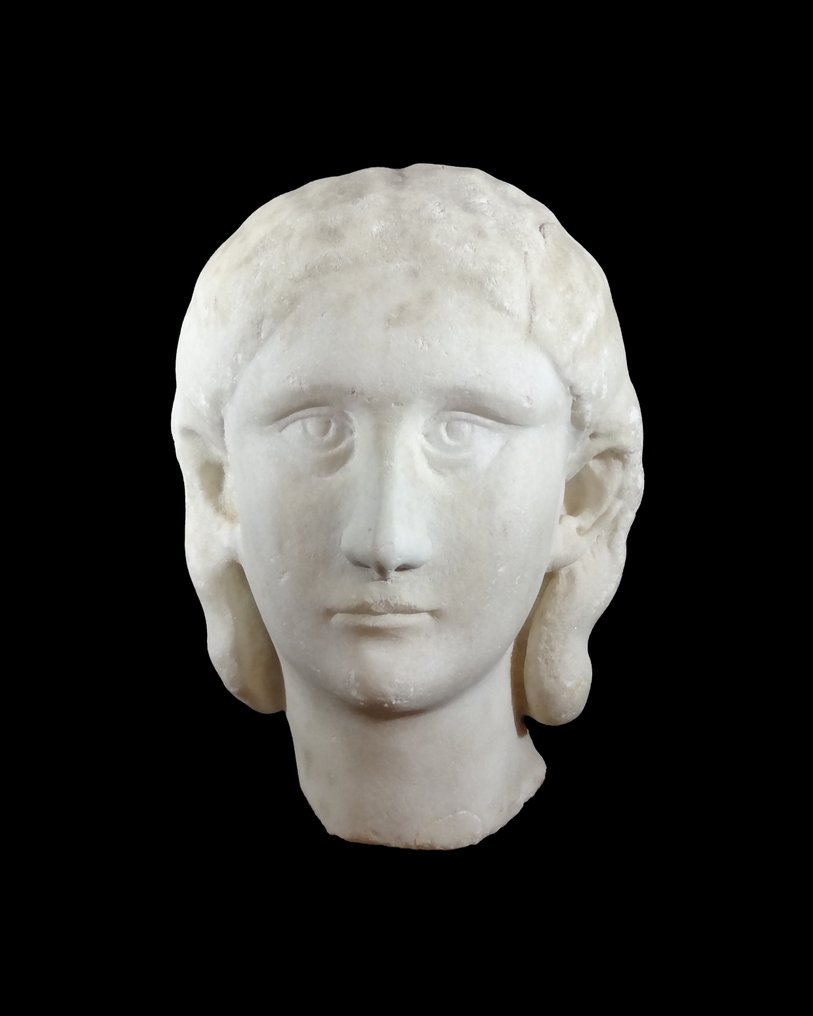 Antigua Roma Mármol Retrato Cabeza de la Emperatriz Orbiana - 27.5 cm #2.1