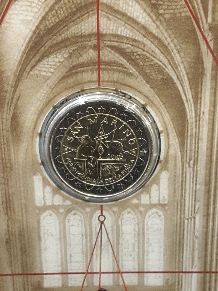 圣玛利诺. 2 Euro 2005 "Galileo Galilei"  (没有保留价) #4.3