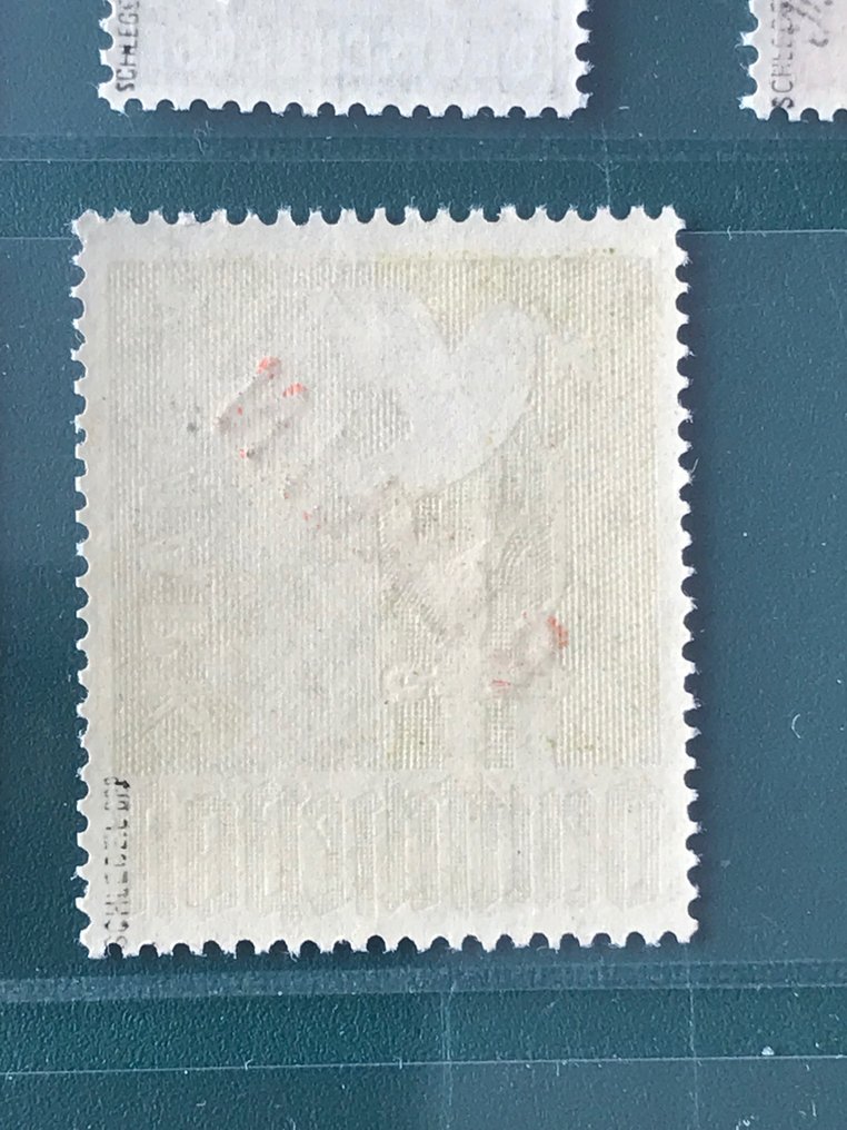 Βερολίνο 1949 - Επικαλύψεις κόκκινου - ελεγμένο Schlegel BPP - Michel 21/34 #3.2