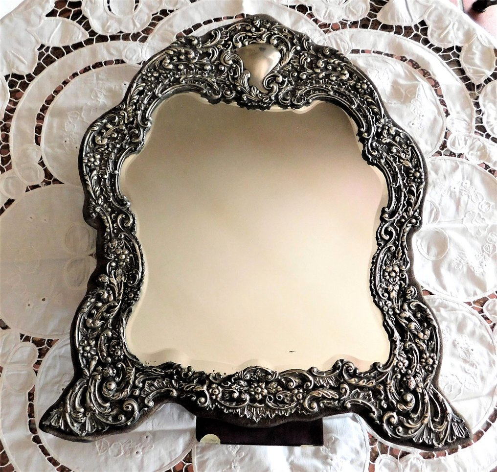 Peilipöydän peili (1) - .925 hopea - Englanti - 1900-luvun alkupuoli #2.3