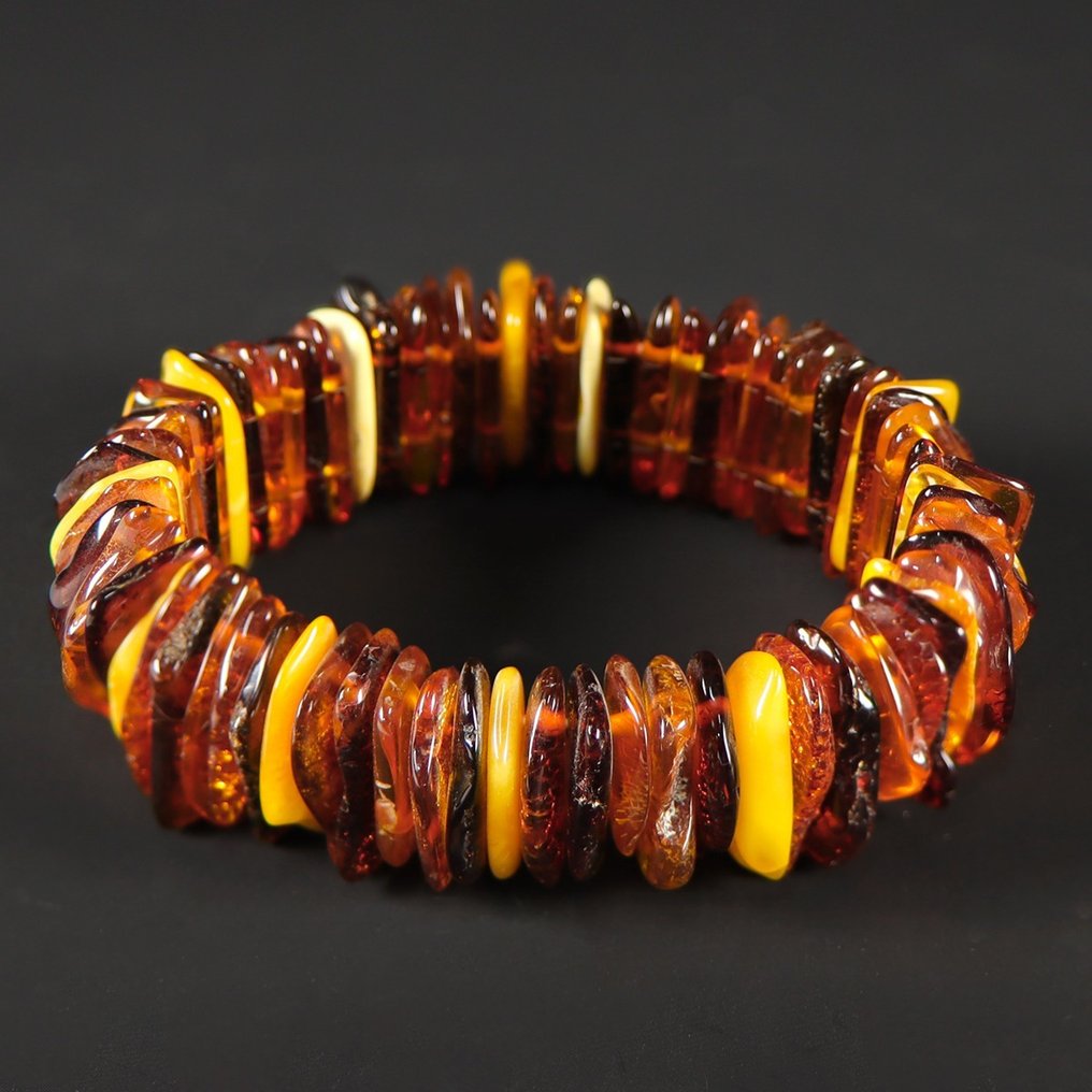 Φυσική Βαλτική Κεχριμπάρη - Αποκλειστικό Βραχιόλι - - Κεχριμπάρι - 80 mm - 15 mm #3.2