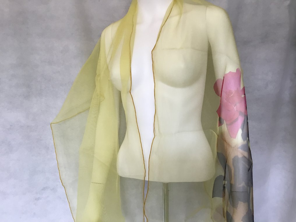 Dries Van Noten - MAJESTUEUSE //Filet de Voile Soie - Stole (Shawl) #4.3