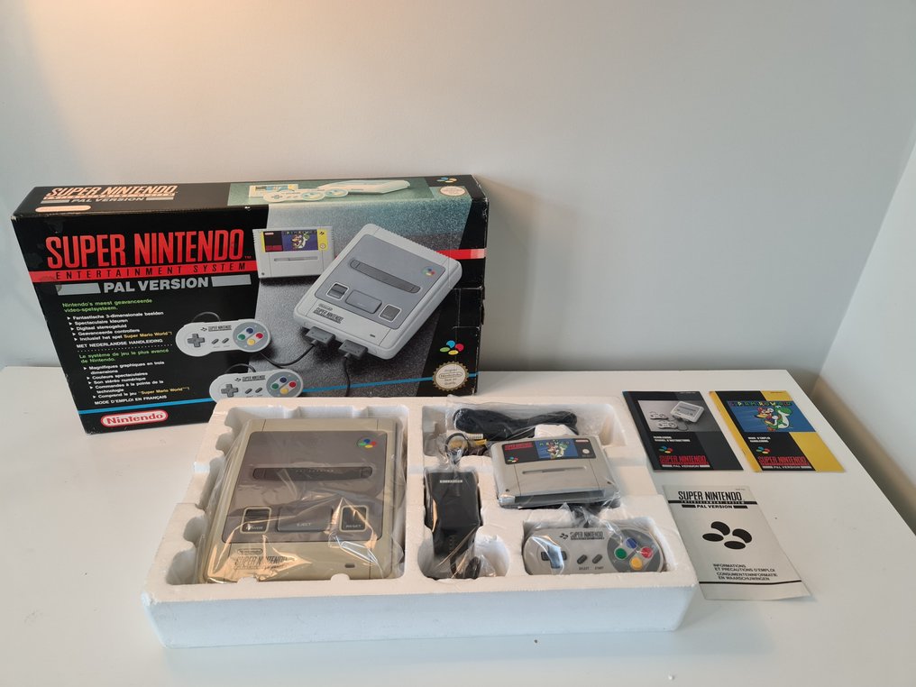 Nintendo - Snes - Super Rare Big Box Mario Super Mario Edition Big Box+ ...