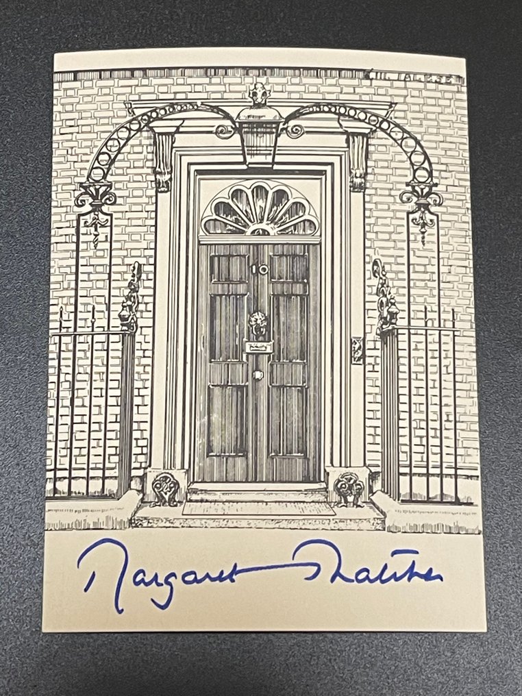 A set of two Margaret Thatcher hand-signed bookplates from 90s - Margaret Thatcher - 1990 #2.1
